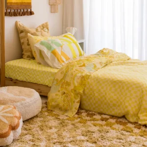 Banabae Beneath The Waves Flax Linen Flat Sheet-Kids Kid's Bedding | Kid's Bedding