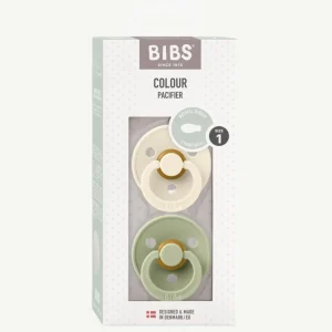 Banabae BIBS Pacifier Symmetrical - Ivory/Sage- (2pk)-Kids Books, Toys & Games | Bibs, Pacifiers & Teethers