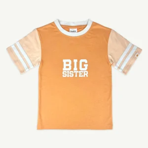 Banabae Big Sister Collegiate Tee - Coral-Kids Sibling Tees | Apparel