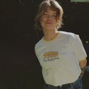 Banabae Bright Side Ringer Tee - Ladies-Women Apparel