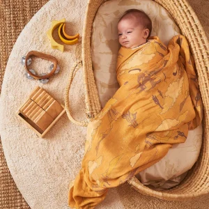Banabae Desert Dreamer Hemp/Organic Cotton Bassinet Sheet/Changing Pad Cover- Fitted Bassinet Sheets / Change Pad Cover