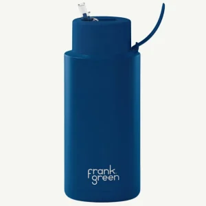 Banabae Frank Green 34oz Ceramic Reusable Bottle/Straw Lid with Straw - Deep Ocean-Kids Kitchen | Back To Kindy