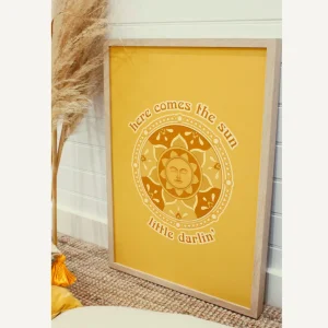 Banabae Here Comes The Sun Digital Art Download- Nursery Art