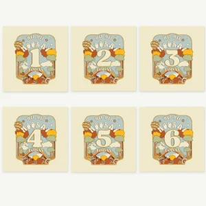 Banabae Hip Hip Hooray Birthday Cards - Ages 1 to 6-Kids The Birthday Collection