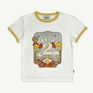 Banabae Hip Hip Hooray Birthday Ringer Tee - 2 Year Old-Kids The Birthday Collection | Apparel