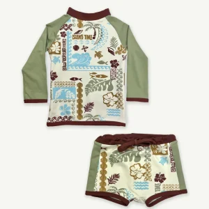 Banabae Island Time Eco Rashie and Paddle Pant Bundle-Kids Beach | Kid's Swim