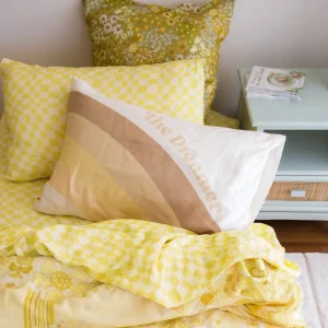 Banabae Lime Check Standard Pillowcase SET-Kids Kid's Bedding | Kid's Bedding