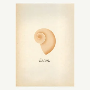 Banabae Listen Digital Art Download- Nursery Art