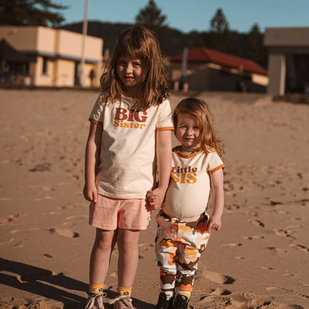 little_sis_organic_cotton_2.webp Banabae Little Sis Organic Cotton Onesie - Mustard-Kids Sibling Tees | Apparel