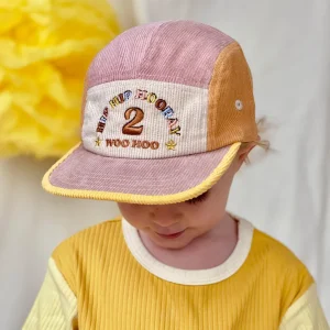 Banabae 2nd Birthday Cord Cap - Musk Spliced-Kids The Birthday Collection | Hats, Caps And Beanies