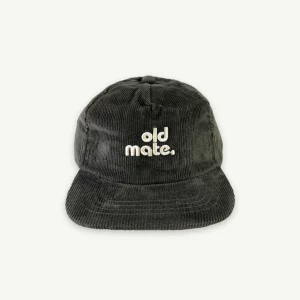 Banabae Old Mate Cord Kids Cap - Dark Khaki-Kids Back To Kindy | Hats, Caps And Beanies