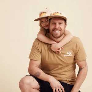 Banabae Old Mate Organic Cotton Adult Tee - Olive- Apparel