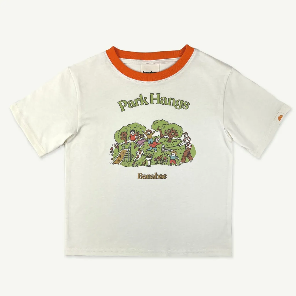 park_hangs_organic_cotton_0.webp Banabae Park Hangs Organic Cotton Tee - Kids-Kids Back To Kindy | Apparel