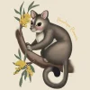 Banabae Penelope Possum Digital Art Download- Nursery Art