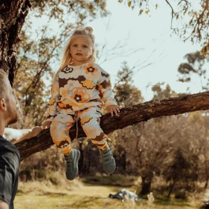 Banabae Petal Puff Organic Cotton Trackpants-Kids Back To Kindy | Apparel