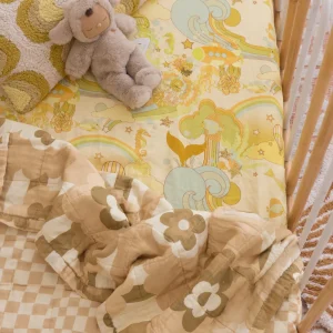 Banabae Playmat / Cot quilt : Checkers & Petal Puff- Blankets And Cushions