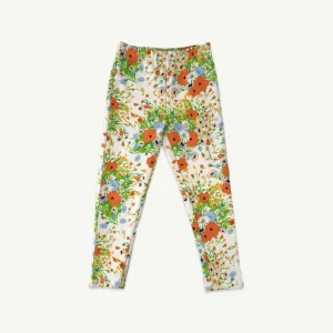 Banabae Poppy Floral Organic Cotton Leggings-Kids Back To Kindy | Apparel