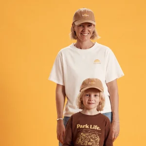 Banabae Rad Aunty Organic Cotton Longline Tee - Natural-Women Apparel
