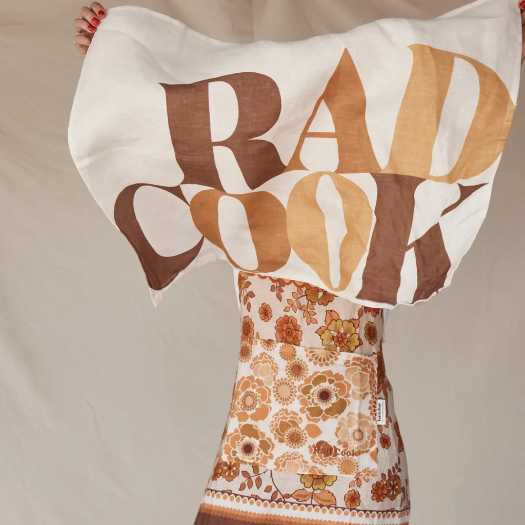 rad_cook__linen_tea_towel_1.webp Banabae Rad Cook 100% Linen Tea Towel- Kitchen