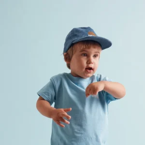 Banabae Rad Dad and Rad Kid Cord Cap Bundle - Denim Blue-Kids Hats, Caps And Beanies