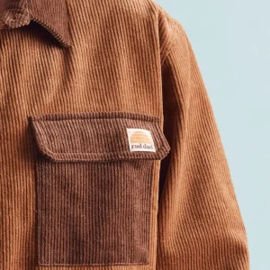 Banabae Rad Dad Organic Corduroy Spliced Shirt - Brown- Apparel