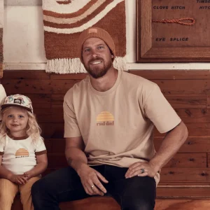 Banabae Rad Dad Organic Cotton Tee - Tan- Apparel