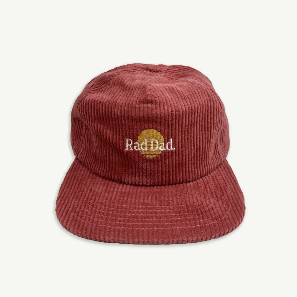rad_dad_pinch_front_cord__0.webp Banabae Rad Dad Pinch Front Cord Cap - Eco Red- Hats, Caps And Beanies