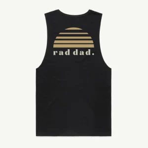 Banabae Rad Dad Singlet Organic Cotton - Black- Apparel