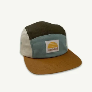 Banabae Rad Dad Spliced 5 Panel Cap - Khaki- Hats, Caps And Beanies