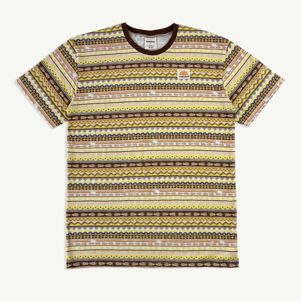 rad_dad_spookies_stripe_h_0.webp Banabae Rad Dad Spookies Stripe Hemp Tee - Adults- Apparel