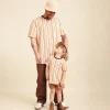 Banabae Rad Dad Vertical Stripe Hemp Tee- Apparel
