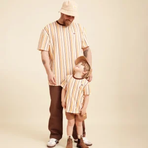 Banabae Rad Dad Vertical Stripe Hemp Tee- Apparel