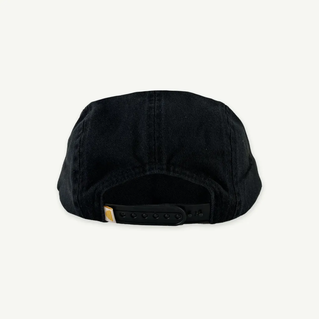 rad_kid__panel_cap__washe_1.webp Banabae Rad Kid 5 Panel Cap - Washed Black-Kids Back To Kindy | Hats, Caps And Beanies