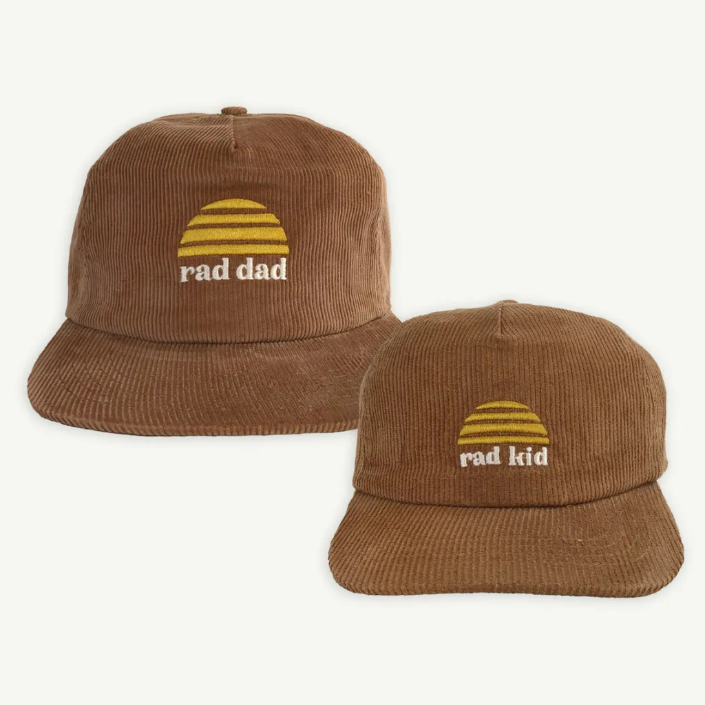 rad_kid_and_rad_dad_cord__0.webp Banabae Rad Kid and Rad Dad Cord Cap Bundle - Tan-Kids Hats, Caps And Beanies | Hats, Caps And Beanies