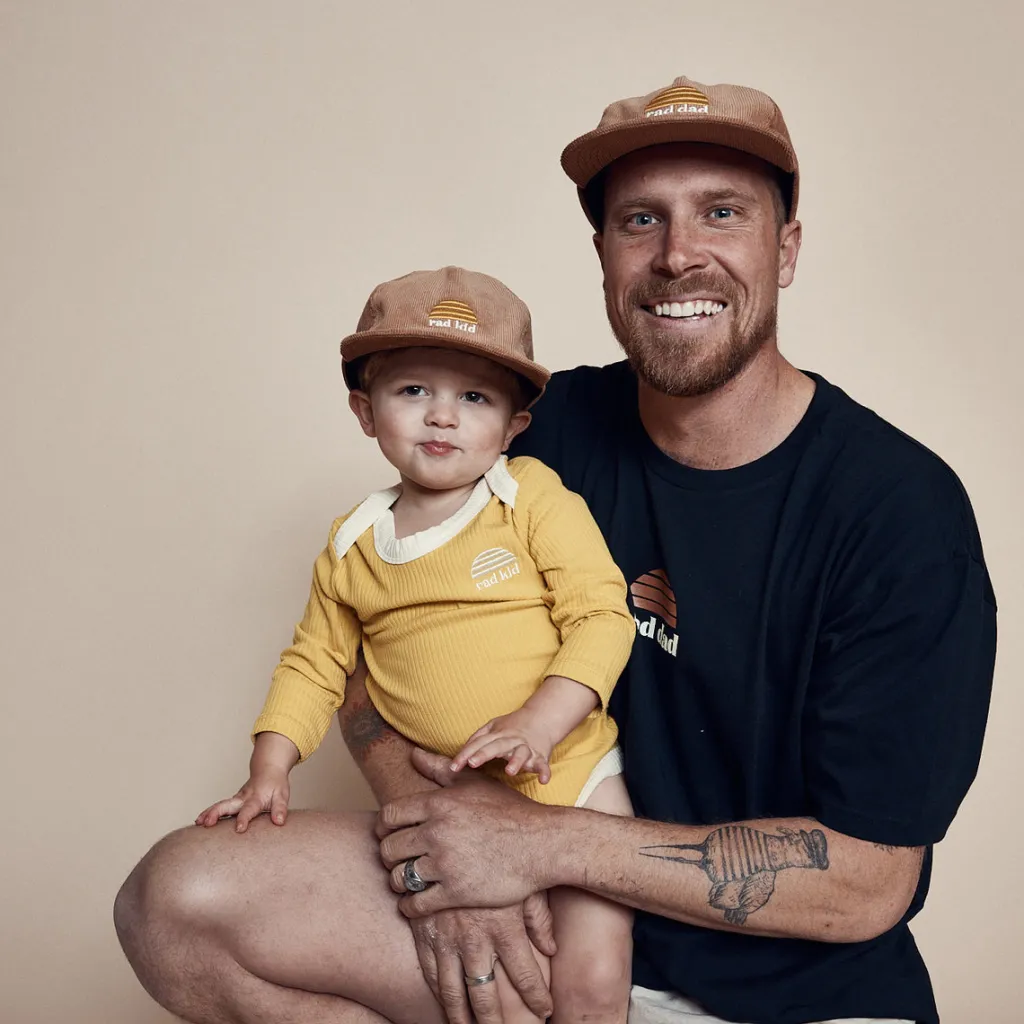 rad_kid_and_rad_dad_cord__1.webp Banabae Rad Kid and Rad Dad Cord Cap Bundle - Tan-Kids Hats, Caps And Beanies | Hats, Caps And Beanies
