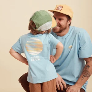 Banabae Rad Kid Organic Cotton Flow tee - Blue-Kids Back To Kindy | Apparel