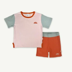 Banabae Rad Kid Organic Cotton Rib Twinset - Hibiscus-Kids Back To Kindy | Apparel