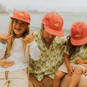Banabae Rad Kid Pinch Front Cord Cap - Eco Red-Kids Hats, Caps And Beanies