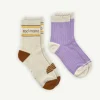Banabae Rad Mama and Lilac Rib Organic Cotton Sock Pack-Women Socks