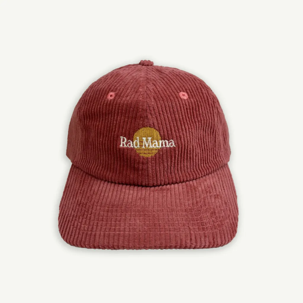 rad_mama_baseball_cord_ca_0.webp Banabae Rad Mama Baseball Cord Cap - Eco Red-Women Hats, Caps And Beanies
