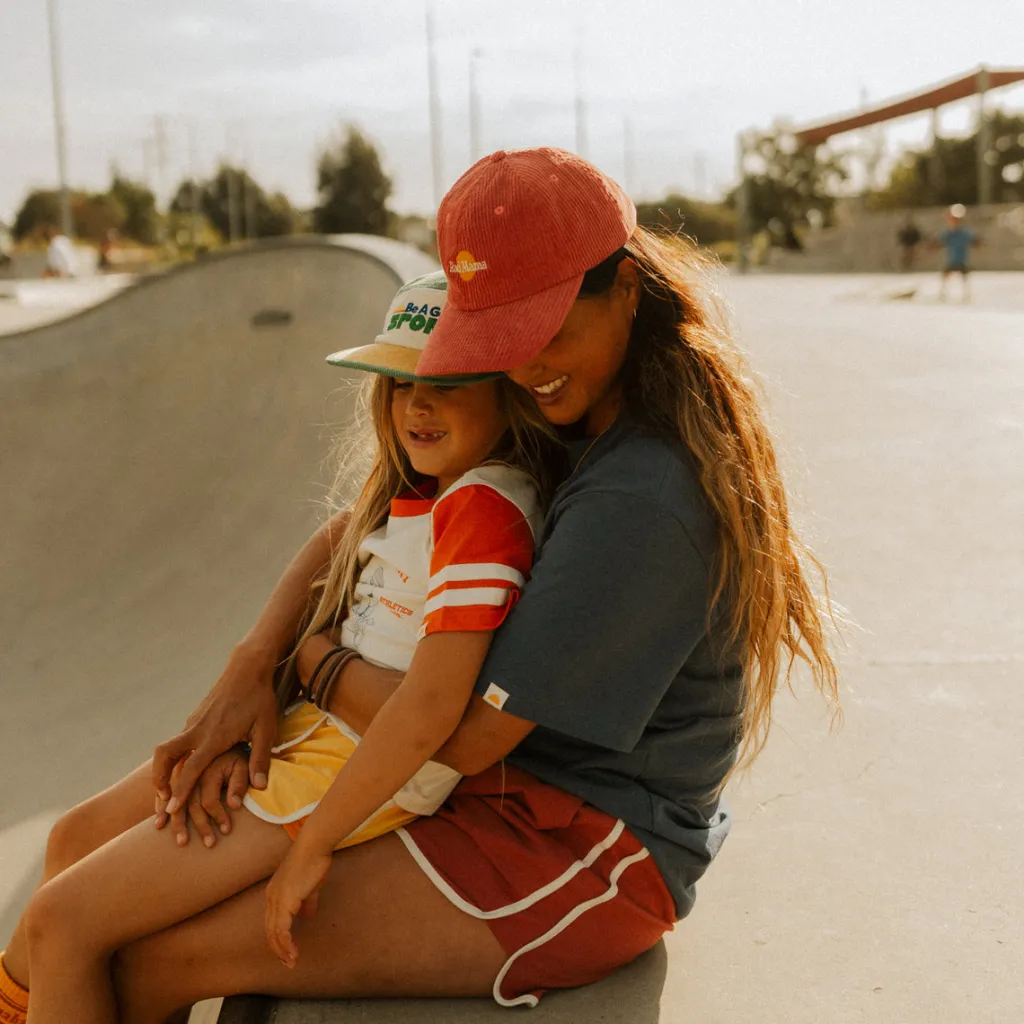 rad_mama_baseball_cord_ca_2.webp Banabae Rad Mama Baseball Cord Cap - Eco Red-Women Hats, Caps And Beanies