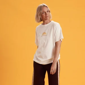 Banabae Rad Mama Classic Organic Cotton Longline Tee - Natural-Women Apparel