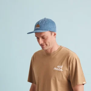 Banabae Rad Pop, Rad Dad and Rad Kid Cord Caps Bundle - Denim Blue-Kids Hats, Caps And Beanies