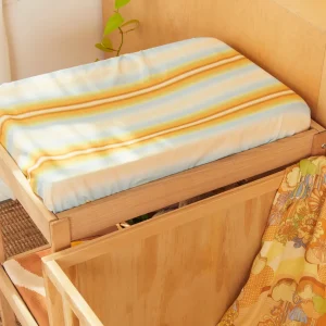 Banabae Rainbow Haze Hemp/Organic Cotton Bassinet Sheet/Changing Pad Cover- Fitted Bassinet Sheets / Change Pad Cover