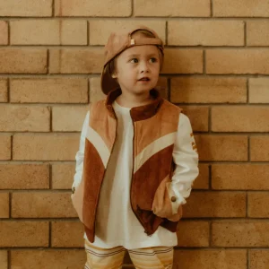Banabae Retro Spliced Puff Cord Vest-Kids Back To Kindy | Apparel