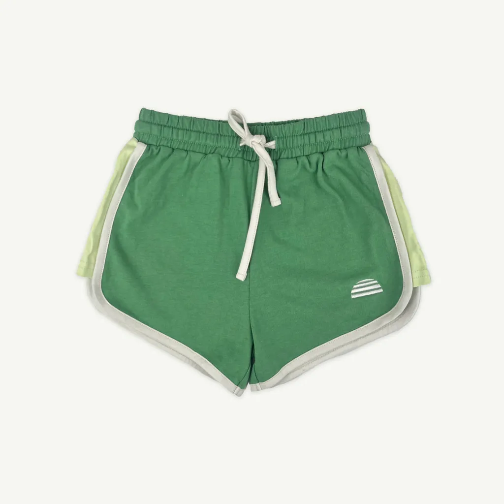 retro_sports_shorts__gree_0.webp Banabae Retro Sports Shorts - Green-Kids Sibling Tees | Back To Kindy