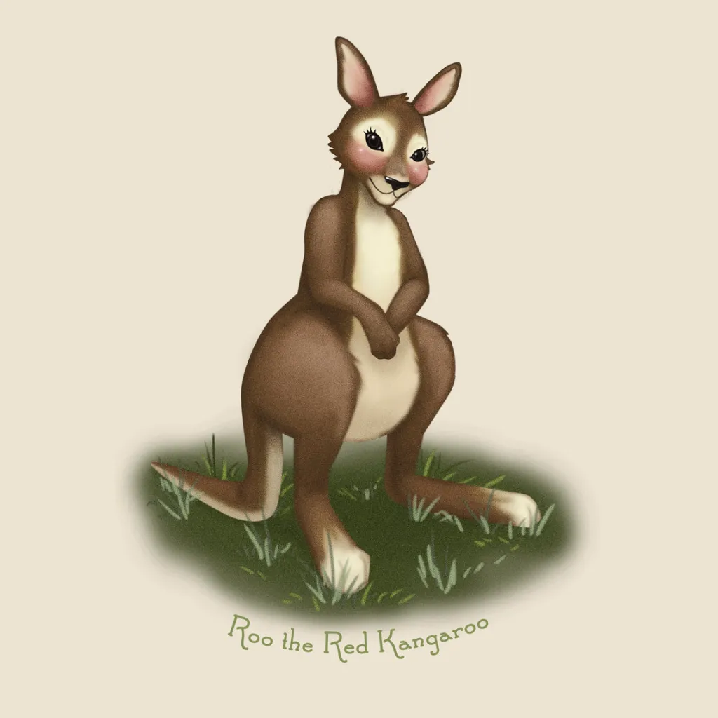 roo_the_red_kangaroo_digi_0.webp Banabae Roo the Red Kangaroo Digital Art Download- Nursery Art