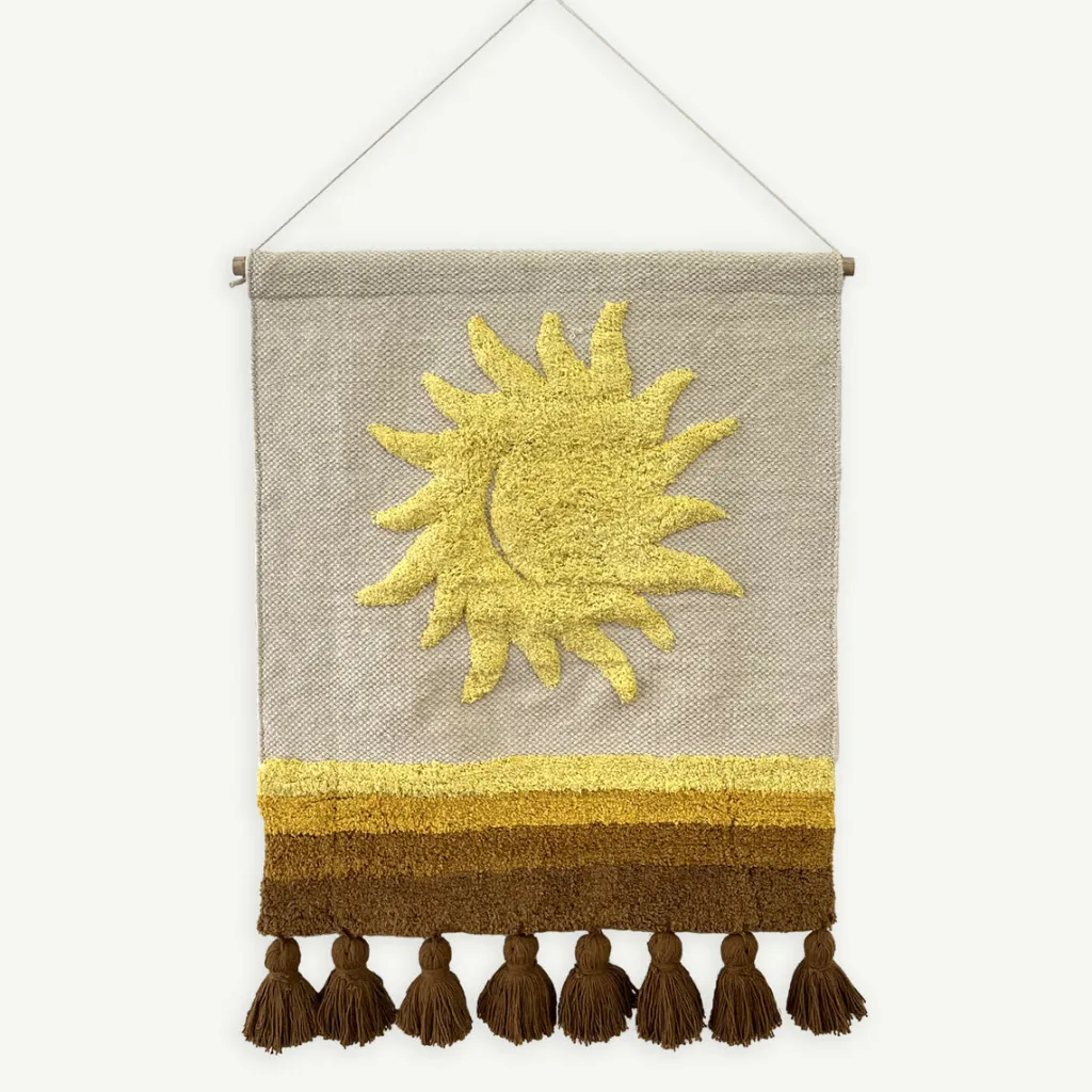 sundial_wall_hanging__sma_0.webp Banabae Sundial Wall Hanging - Small-Kids Rugs And Wall Hangings | Kid's Bedding
