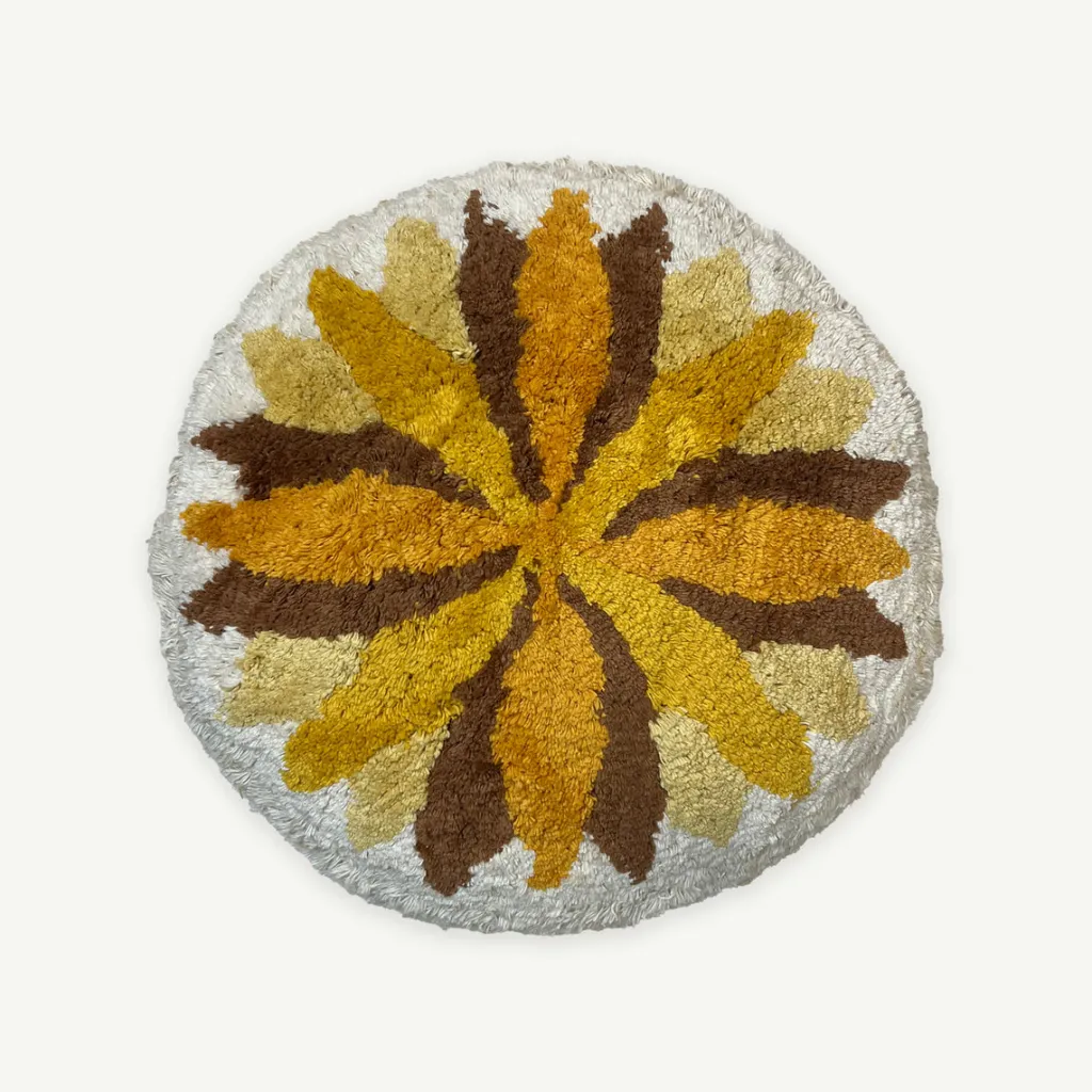 sunflower_tufted_cushion_0.webp Banabae Sunflower Tufted Cushion-Kids Cushions And Blankets | Kid's Bedding