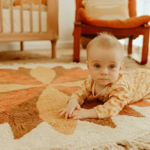 Banabae Sunflower Tufted Round Rug-Kids Rugs And Wall Hangings | Kid's Bedding